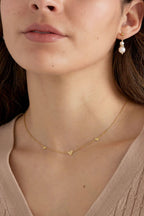 collier classique à motifs de cœurs