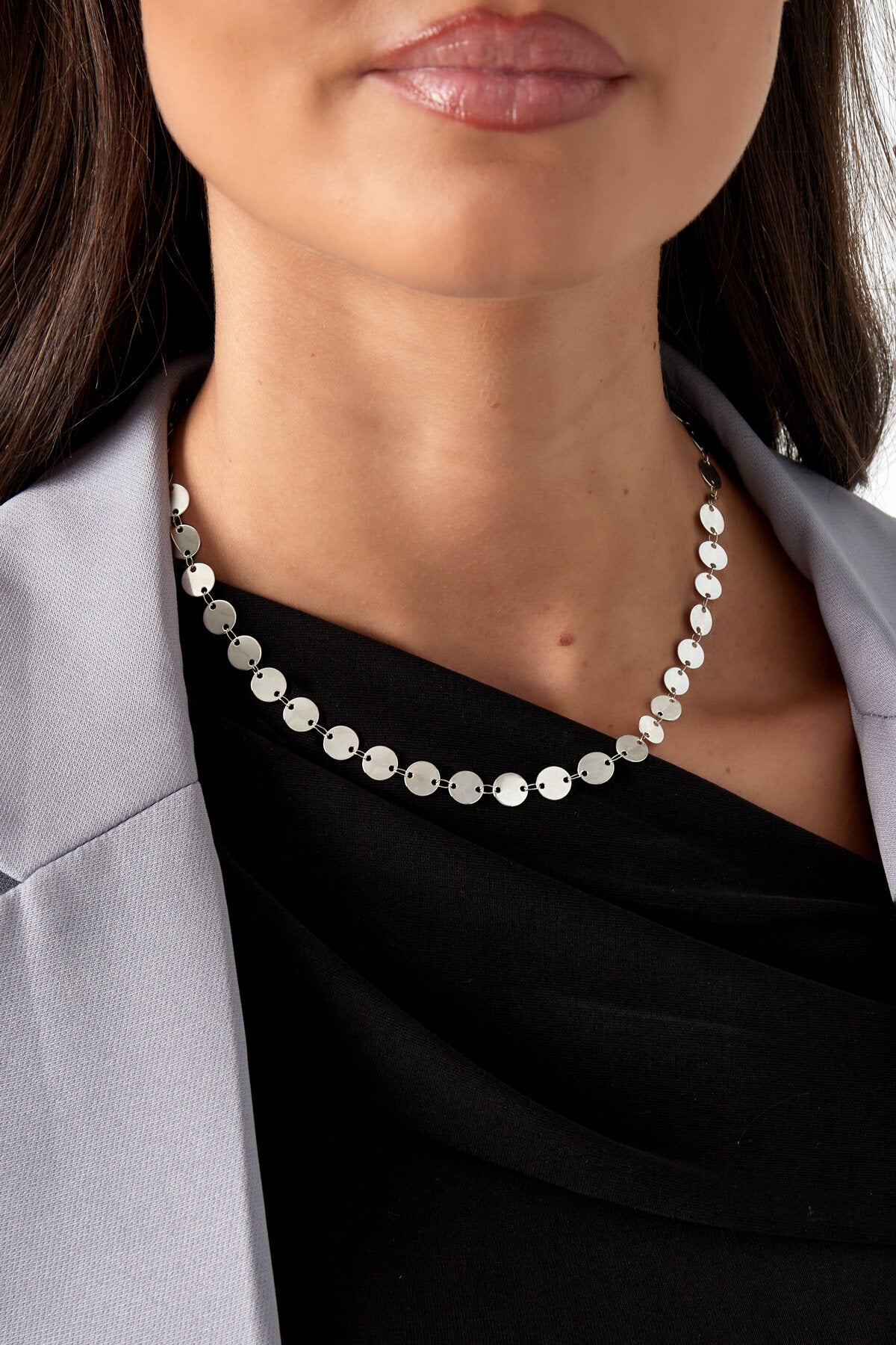 collar de monedas sencillo