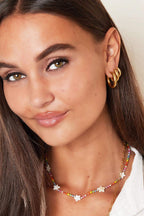 Boucles d'oreilles créoles basiques - grandes en acier inoxydable