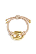 Pulsera de cordón de satén con detalle de botón