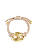 Pulsera de cordón de satén con detalle de botón