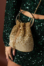 Bolsos de mano de poliéster de color liso, elegantes, para reuniones y fiestas.