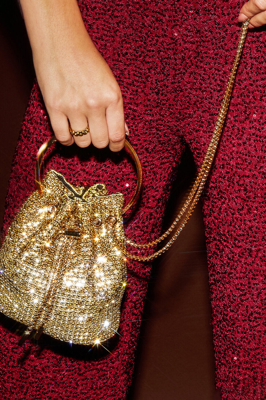 Bolsos de mano de poliéster de color liso, elegantes, para reuniones y fiestas.