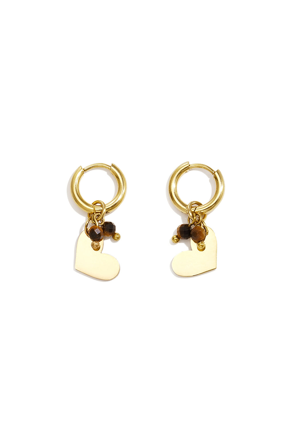 Mini pendientes de corazón