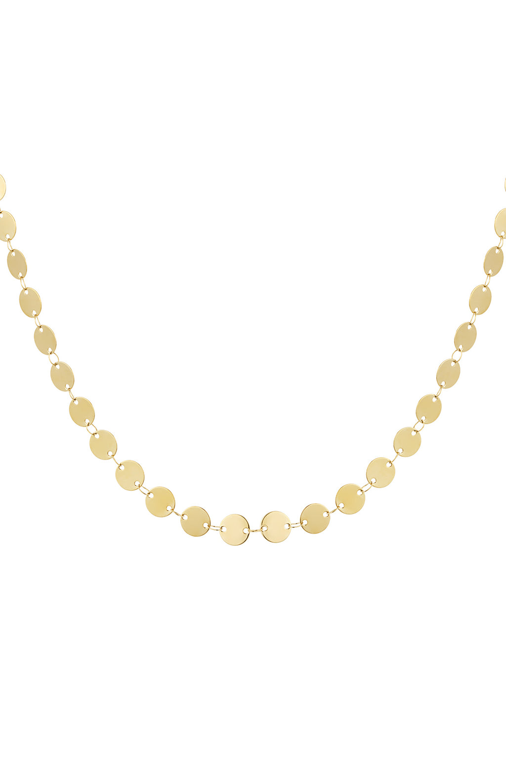 collar de monedas sencillo