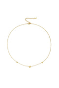 collier classique à motifs de cœurs