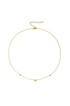 collier classique à motifs de cœurs