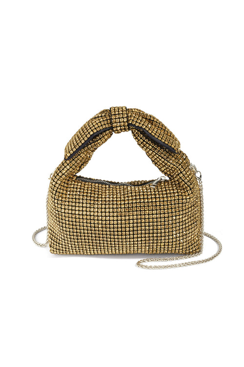 Bolsos de mano con lazo, elegantes accesorios de poliéster para reuniones y fiestas.