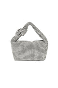 Bolsos de mano de poliéster de color liso, elegantes, accesorios diarios.