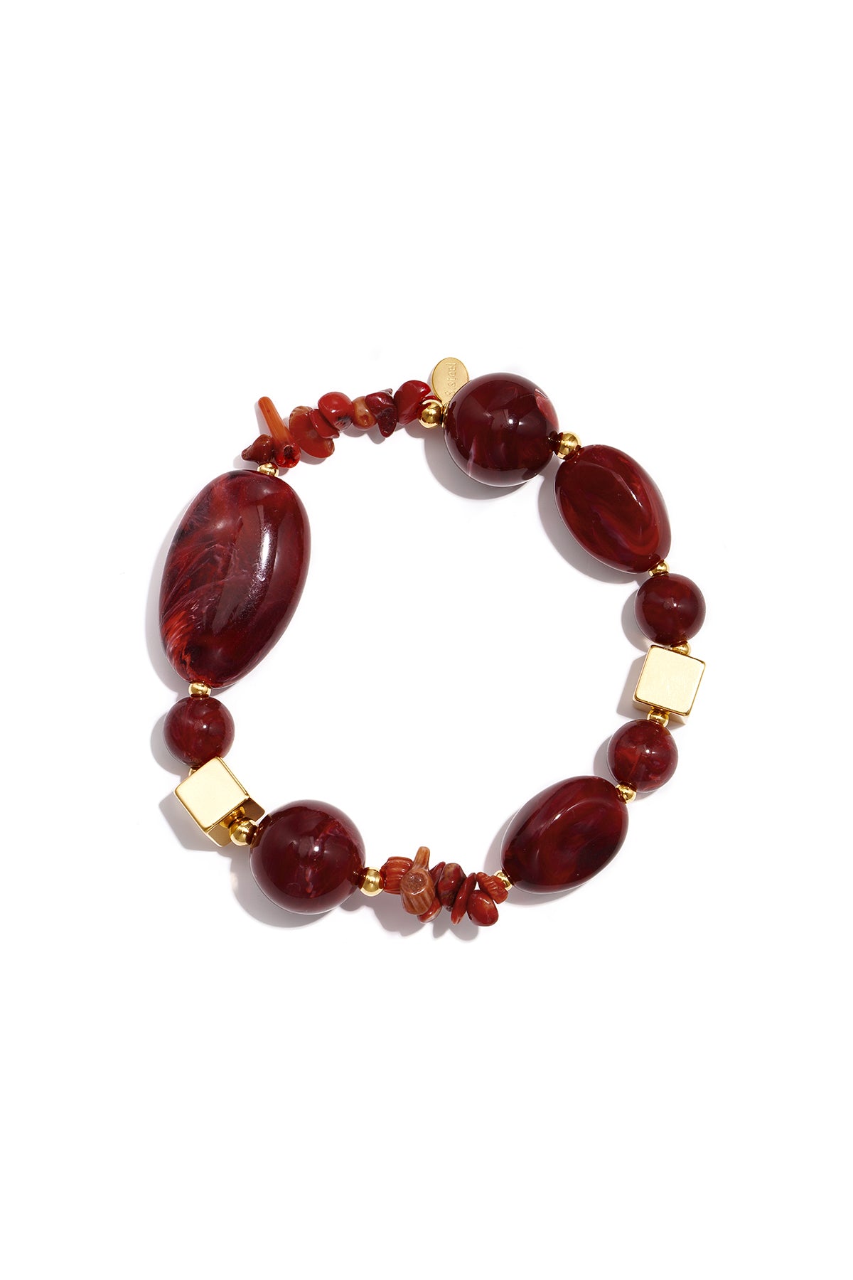 Pulseras de resina con cuentas, serie Sweet Daily Romantic, joyería para mujer