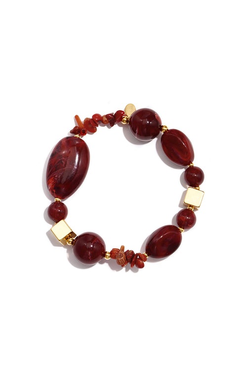 Pulseras de resina con cuentas, serie Sweet Daily Romantic, joyería para mujer