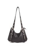 Bolsos de hombro de color sólido, casuales, de PU, accesorios diarios