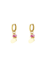 Mini pendientes de corazón