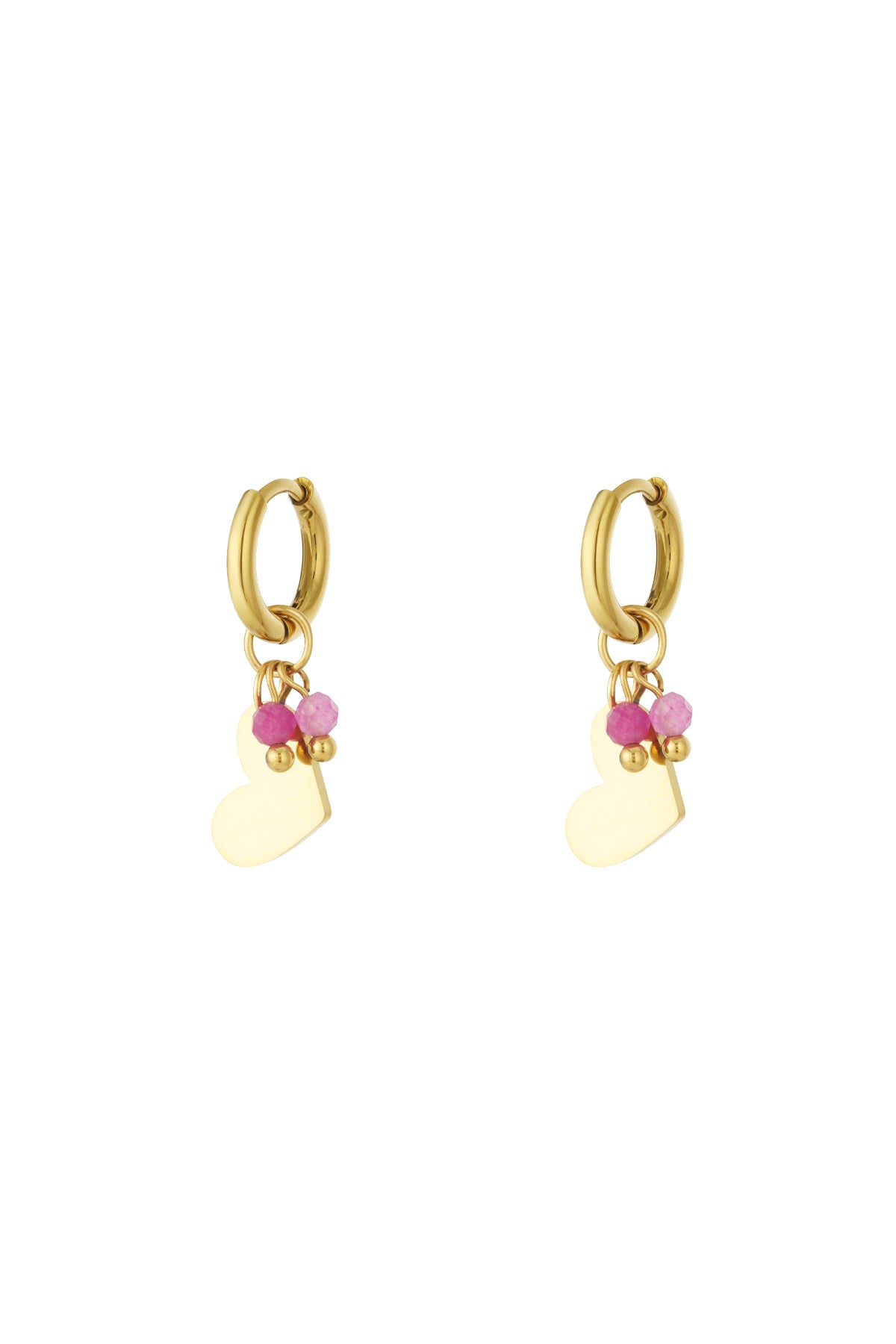 Mini pendientes de corazón