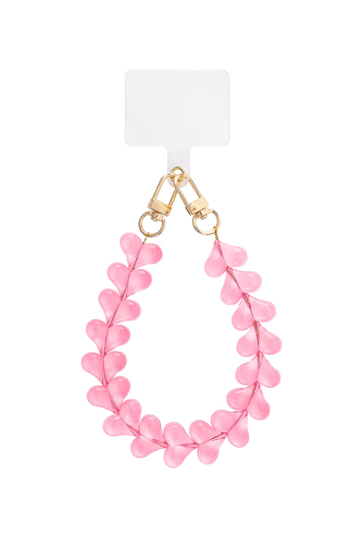 Cables telefónicos con pequeños corazones