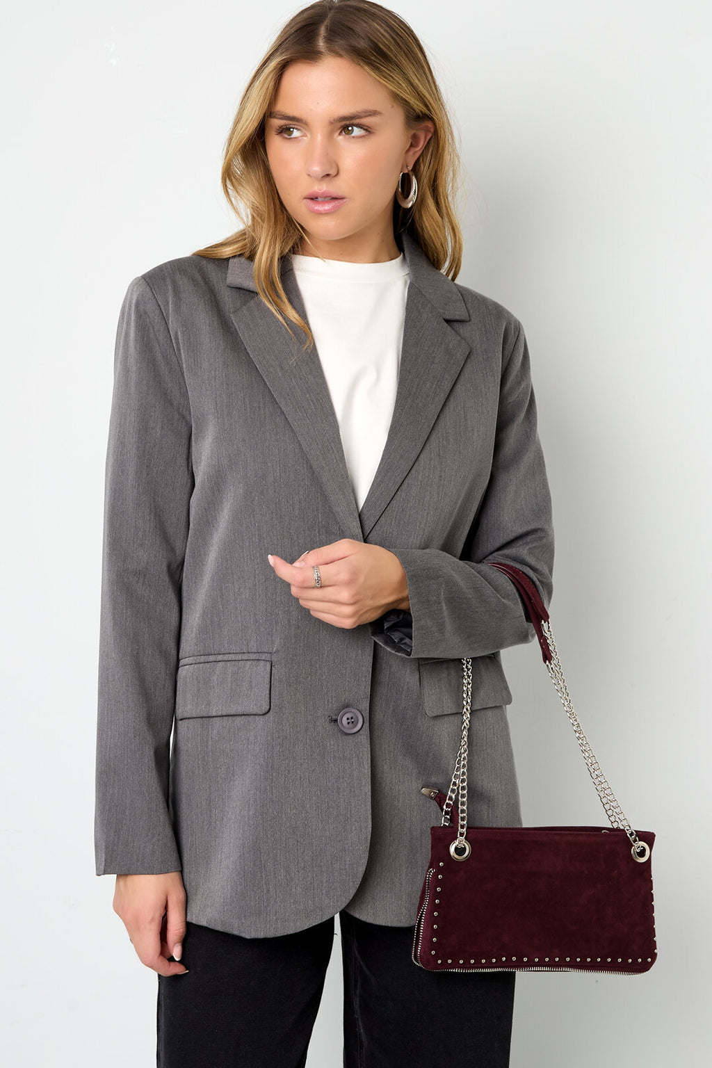 Bolsos de compras geométricos informales de franela, accesorios diarios