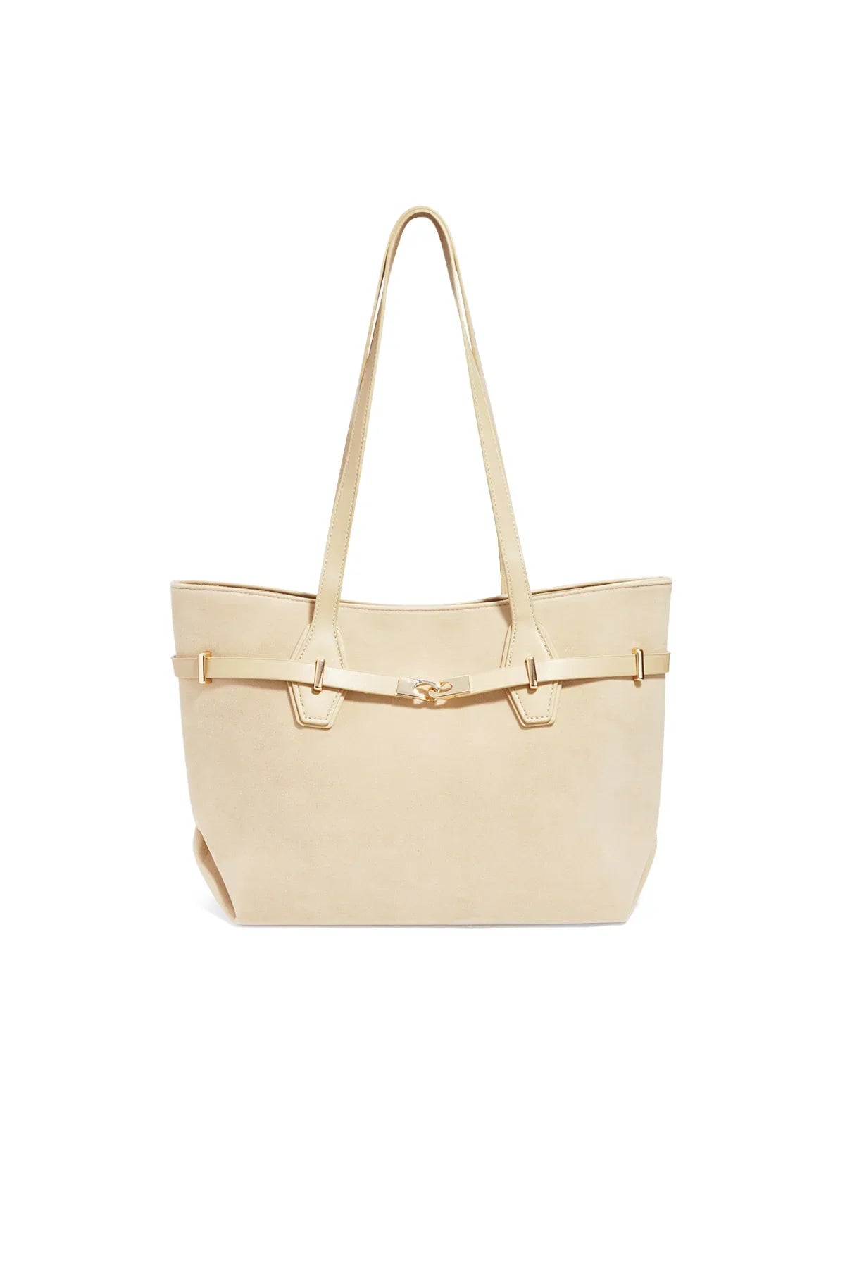 Bolsos tote de color liso, informales, de ante, accesorios para el día a día