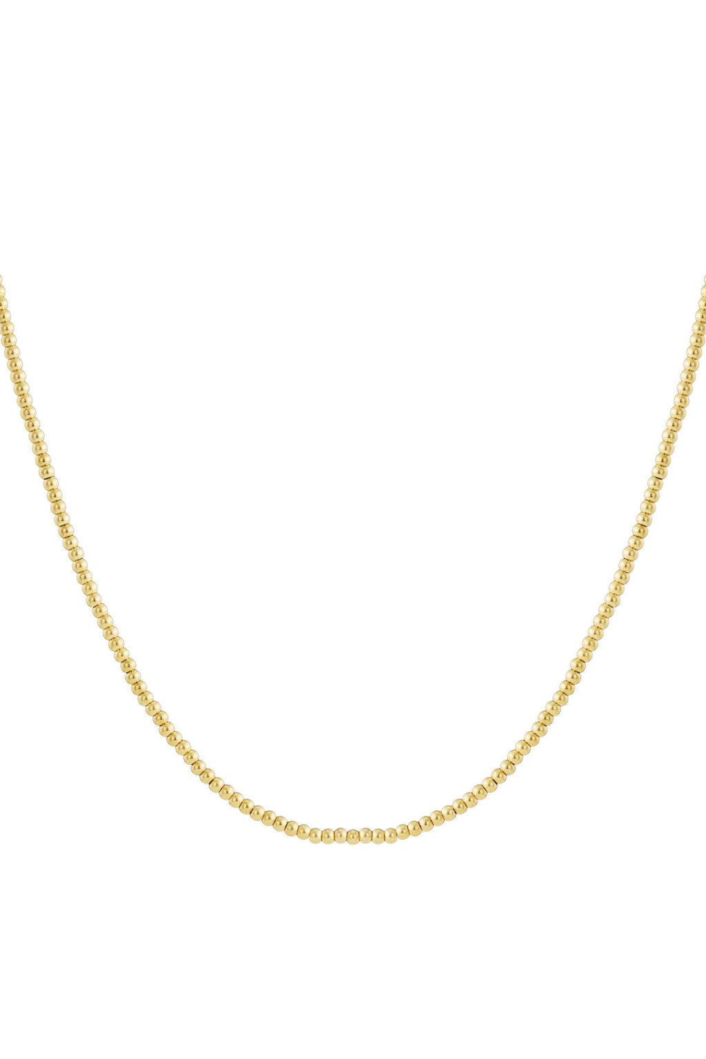Collar de cuentas macizas de 4 mm