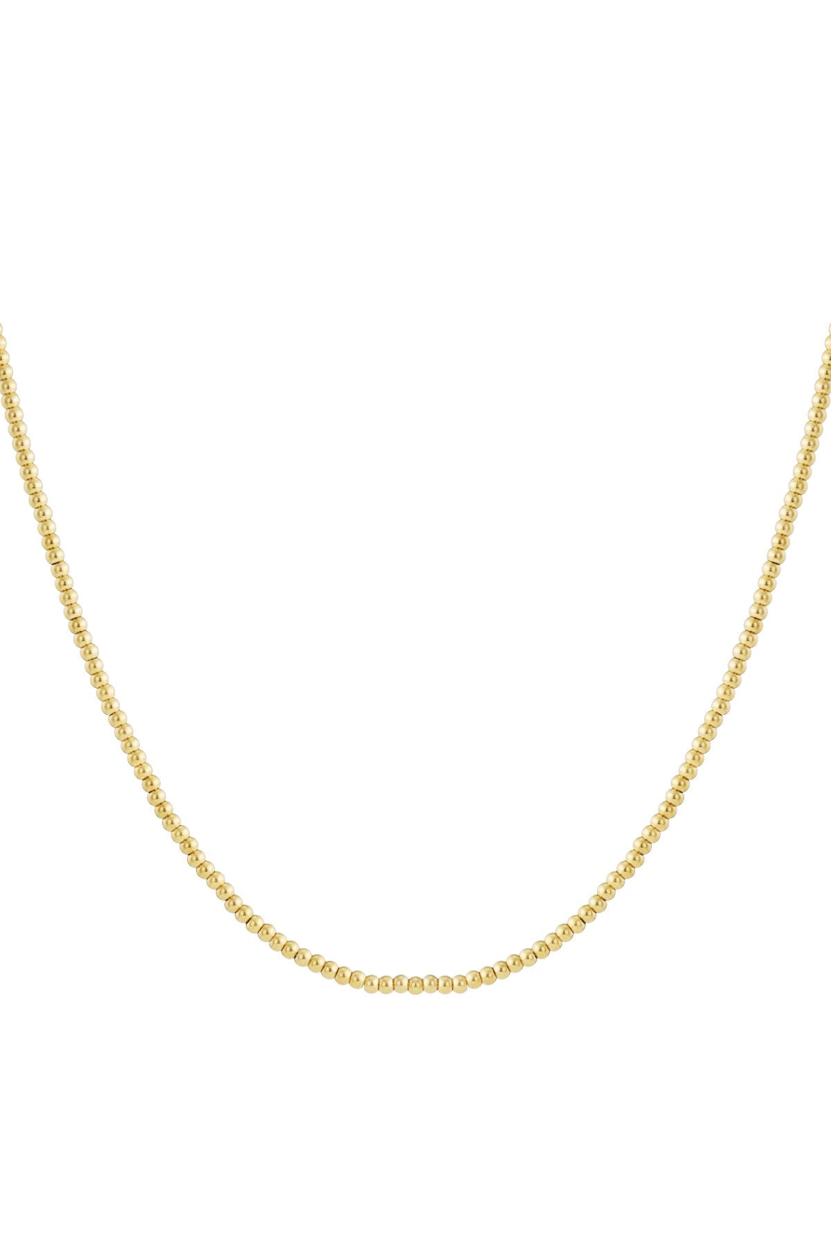 Collar de cuentas macizas de 4 mm