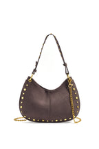 Bolsos de hombro con remaches, accesorios casuales de gamuza para uso diario