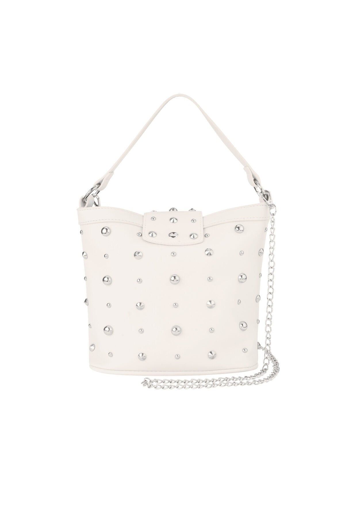 Bolsos de hombro geométricos punk de PU, accesorios diarios