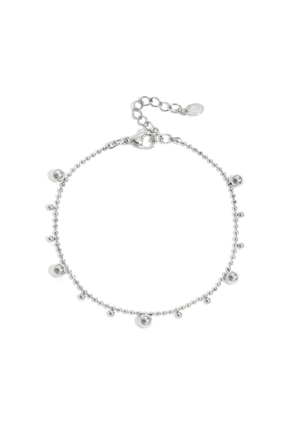 Pulsera con bolas alternadas