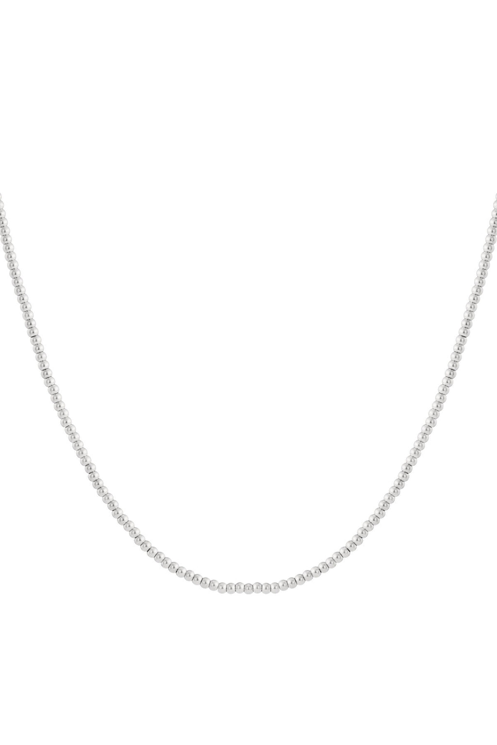 Collar de cuentas macizas de 4 mm