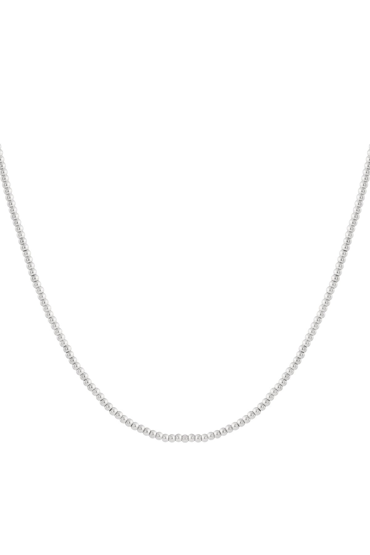 Collar de cuentas macizas de 4 mm