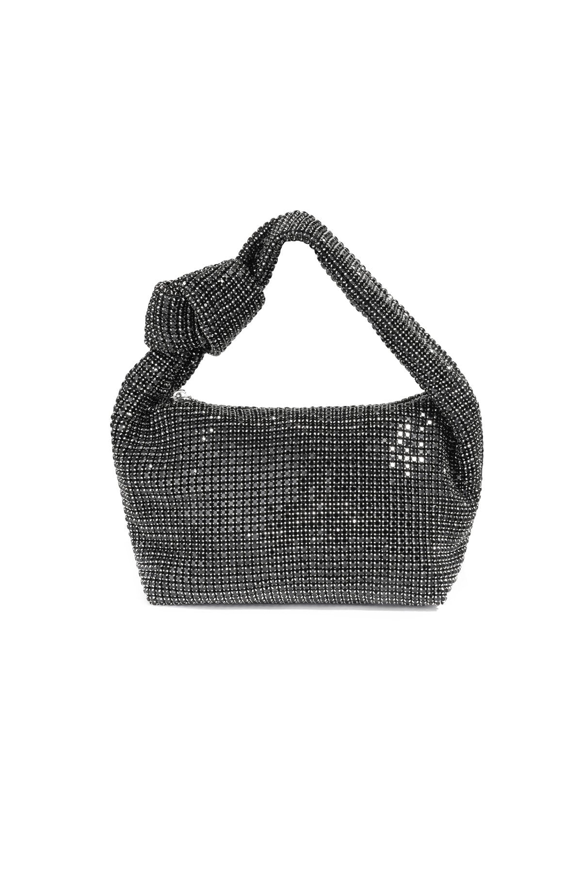 Bolsos de mano de poliéster de color liso, elegantes, accesorios diarios.